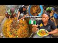 AFRICAN VILLAGE LIFE | HOW TO MAKE AUTHENTIC ABACHA / AFRICAN SALAD  FOR PARTY/LUNCH | Danica Kosy