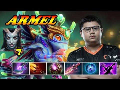 Armel Puck tough game vs #7 Queen of Pain | 7.33c Immortal Best Ranked Gameplay