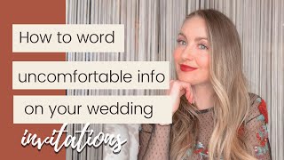 How to Word Uncomfortable Information on Wedding Invitations