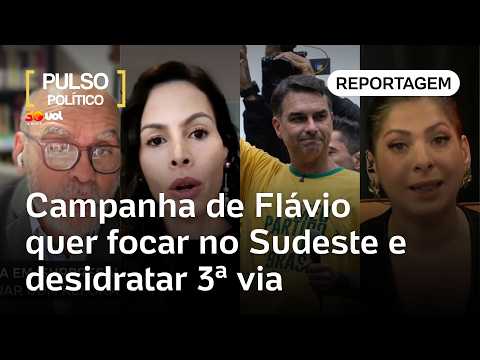 Campanha de Flávio Bolsonaro quer focar reta final no Sudeste e desidratar a 3ª via