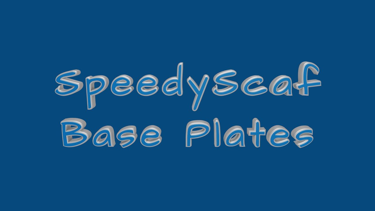 Speedyscaf base plates 3D Model