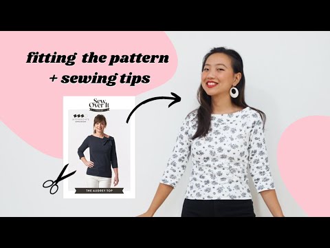 Sewing a vintage style knit top [Audrey Top by Sew Over It] | Gwenstella Made