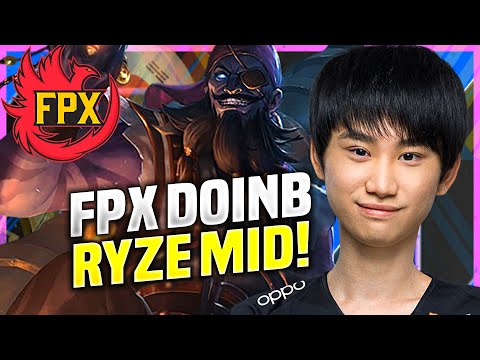 DOINB DESTROYING WITH RYZE! - FPX Doinb Plays Ryze Mid vs Akali! | KR SoloQ Patch 10.22