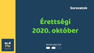 Informatika érettségi - programozás: 2020. október * Python