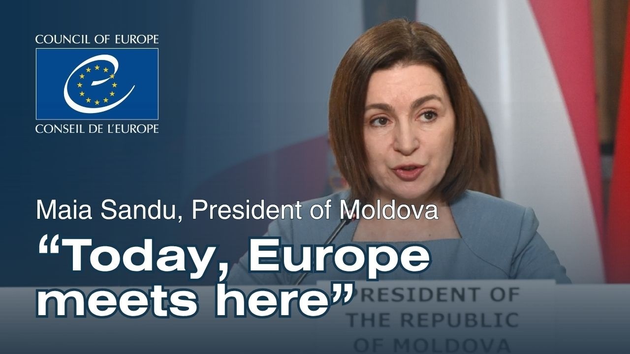 Maia Sandu, President of the Republic of Moldova at Council of Europe ministerial in Chișinău