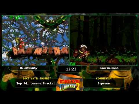 BluntBunny vs RawkinJawsh - Donkey Kong Country 2 Any % Tournament 2016