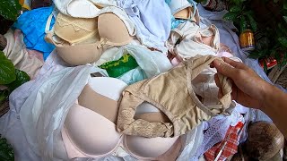 Arrange Mysterious Bag of Women's Clothes Left in Abandoned Garden by A Stranger👠👠👠