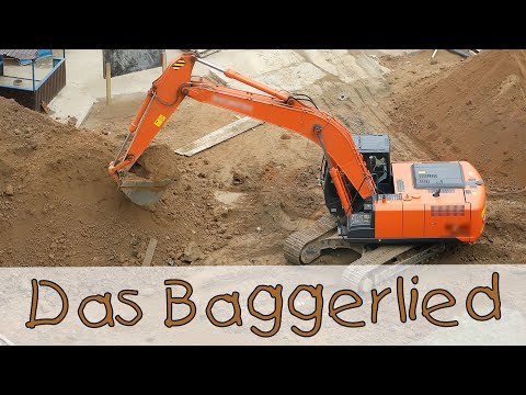 Das Baggerlied || Kinderlieder mit Fahrzeugen und Spielzeugen