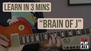 Learn to play in 3 mins | PEARL JAM &quot;Brain of J&quot;