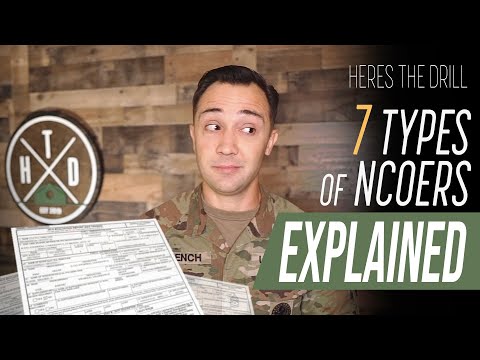 Here's The Drill - 7 types of NCOERS explained