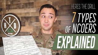 Here's The Drill - 7 types of NCOERS explained