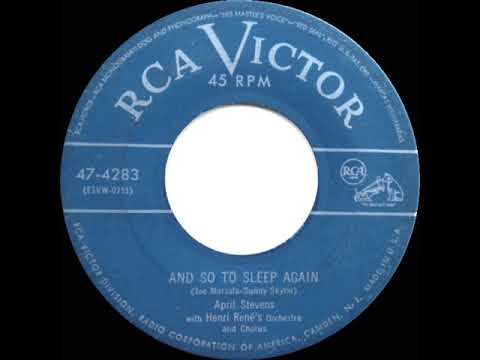 1951 April Stevens - And So To Sleep Again