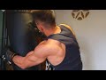 Boxing Video & Flexing Muscles