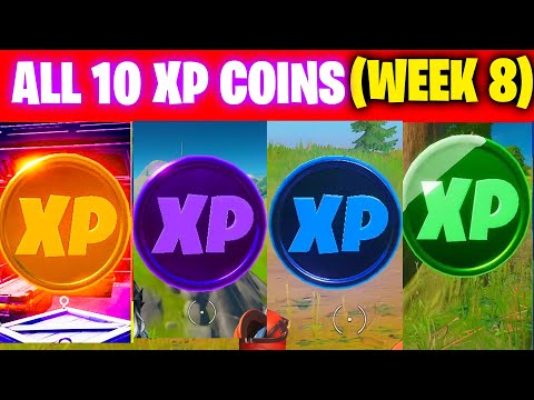 All XP COINS LOCATIONS IN FORTNITE SEASON 5 Chapter 2 (WEEK 8)