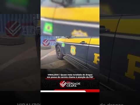 Quase meia tonelada de dr0gas é apreendida pela PRF em pneus de carreta em Balsa Nova, Paraná. #news