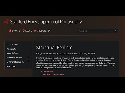 Structural Realism - Introduction and The Best of Both Worlds | Stanford Encyclopedia of Philosophy