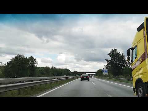 DRIVING ON A7 AUTOBAHN, GERMANY,🇩🇪