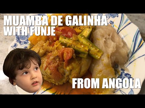 MUAMBA DE GALINHA WITH FUNJE from ANGOLA | Cooking with Kids
