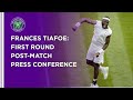 Frances Tiafoe First Round Press Conference | Wimbledon 2021