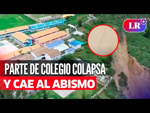 AYACUCHO: estructura de COLEGIO COLAPSA y CAE AL ABISMO tras crecida del río | #LR