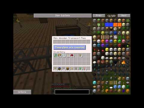 minecraft tekkit / buildcraft : advanced wooden transport pipes