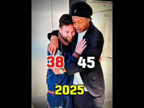 "Ronaldinho & Messi – 2005 vs 2025! Legends Then & Now! 😳🔥"