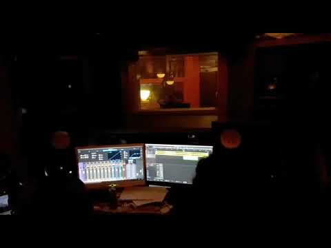 LANGSUIR 'Ara' Azlanthor featuring Adik Necrotic Chaos on backing vocal recording session