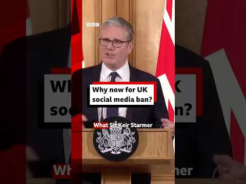 Why does the UK PM want to ban social media for under-16s? #BBCNews