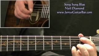 How To Play Neil Diamond Song Sung Blue (intro only)