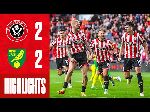 Sheffield United 2-2 Norwich |  EFL Championship Highlights | McBurnie Goal & Davies Penalty Save 🔥
