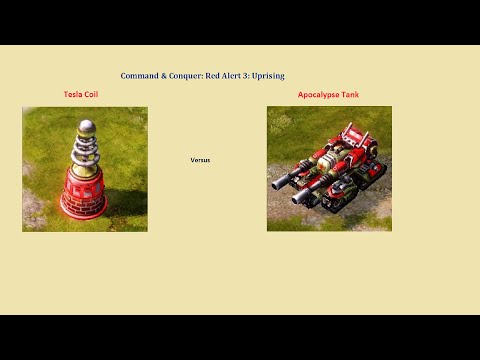 C&C Red Alert 3 - tesla coil vs apocalypse tank
