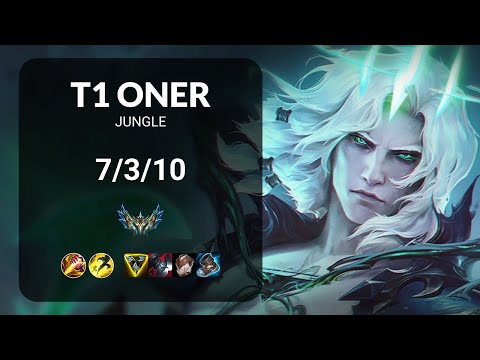T1 Oner Viego vs Lee Sin JUNGLE - KR CHALLENGER Patch 13.13