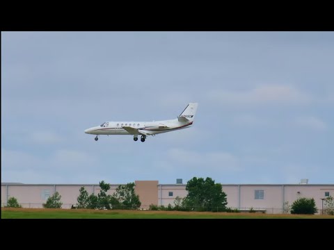 2000 Cessna 550 Citation Bravo Landing At New Century AirCenter (JCI/KIXD) | N785CW #citation