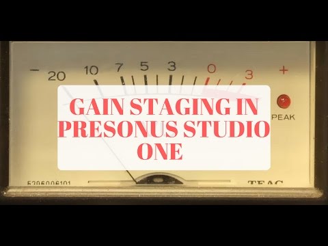 Gain Staging in Studio One