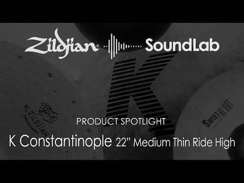 Zildjian K1121 22" K Constantinople Medium Thin High Ride Cymbal w/ Video Link image 2