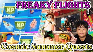 Fortnite, Fastest Completion! New Cosmic Summer Quests, Freaky Flights Code! How to unlock FREE Item