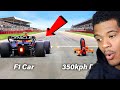 World's Fastest Camera Drone Vs F1 Car (ft. Max Verstappen) Reaction