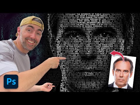 Text Portrait Effect in Photoshop
