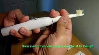 how to remove/replace brush heads of your sonic toothbrush