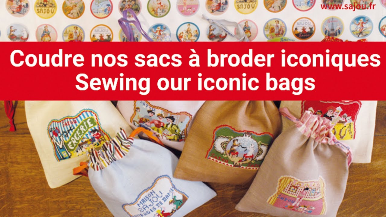 Video Nähanleitung für den Sajou-Kordelzugbeutels