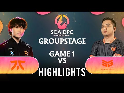 Game 1: Fnatic vs Team SMG (Jabz vs Raging Potato | BO3) DPC SEA 2022 Tour 3: Division I & II