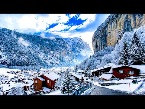 Lauterbrunnen ist im Winter ein magisches Schweizer Dorf ❄️️