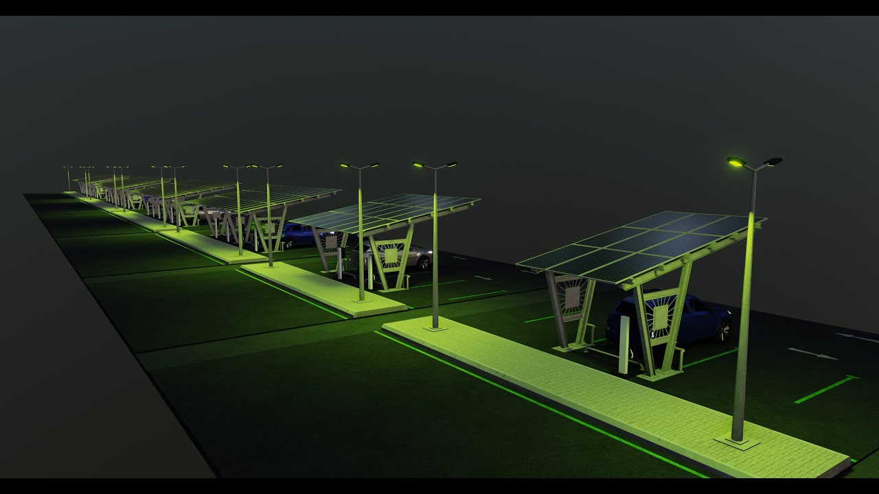 Низькополігональний сонячний навіс типу 1 шт 3D Модель