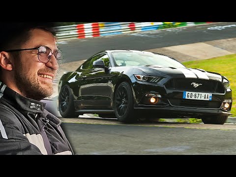 Chasing a GT3 in a BANNED Straight Piped Mustang! // Nürburgring