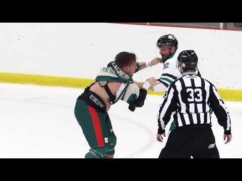 Hockey Fight LHSLF Girard vs Gagnon 24 nov 2018