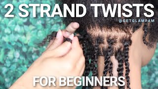 How to do 2 strand twists for beginners