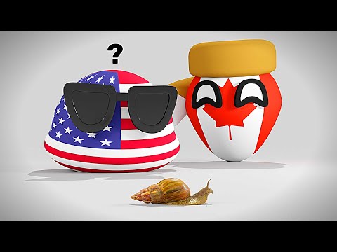 USA FINDS A SNAIL | Countryballs Animation