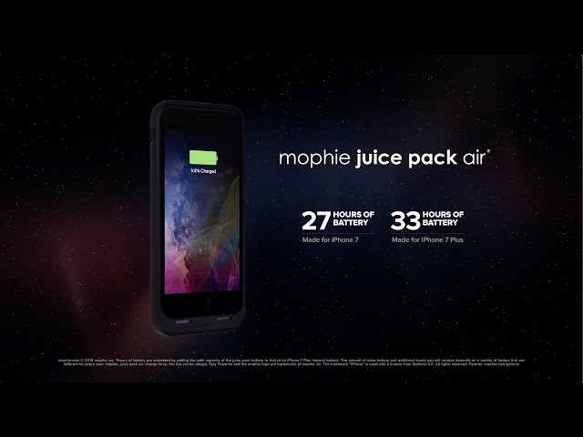 Vidéo teaser pour mophie juice pack air made for iPhone 7 & iPhone 7 Plus