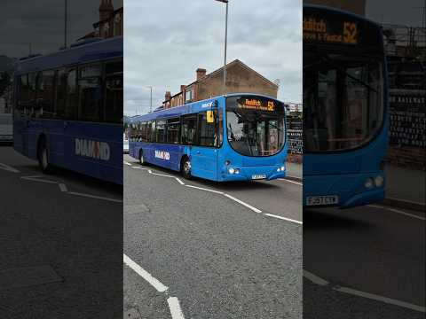 Diamond Volvo B7RLE Wright Eclipse Urban 30813 (FJ57 CYW) departs Kidderminster Station 19/8/2025