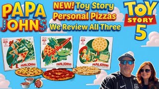 Papa John’s NEW Toy Story 5 Personal Pizza Review (Trying All Three) Are They Worth The Money